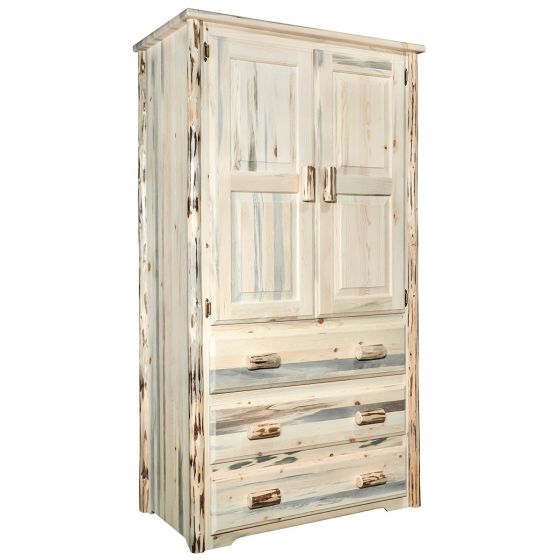 Montana Woodworks Montana Collection Armoire/Wardrobe - KeyBedroom